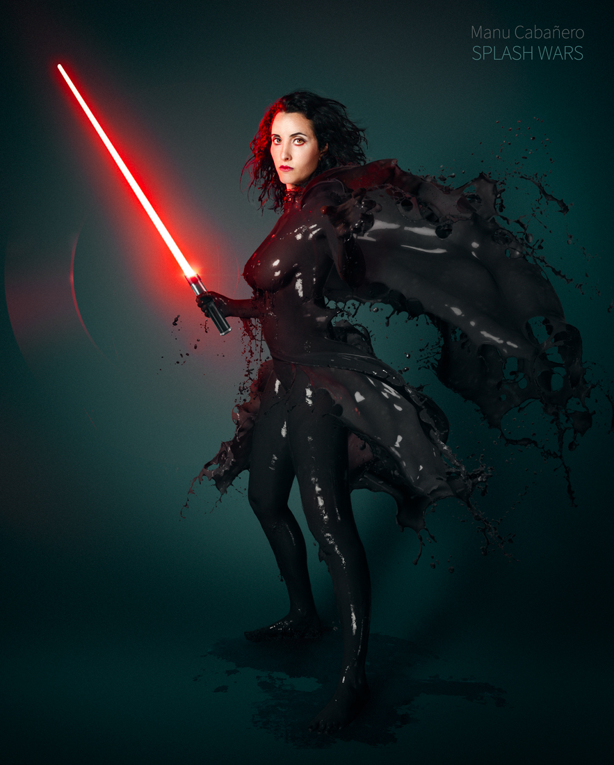 Splash Wars, chicas de Star Wars desnudas con pintura líquida Cultture