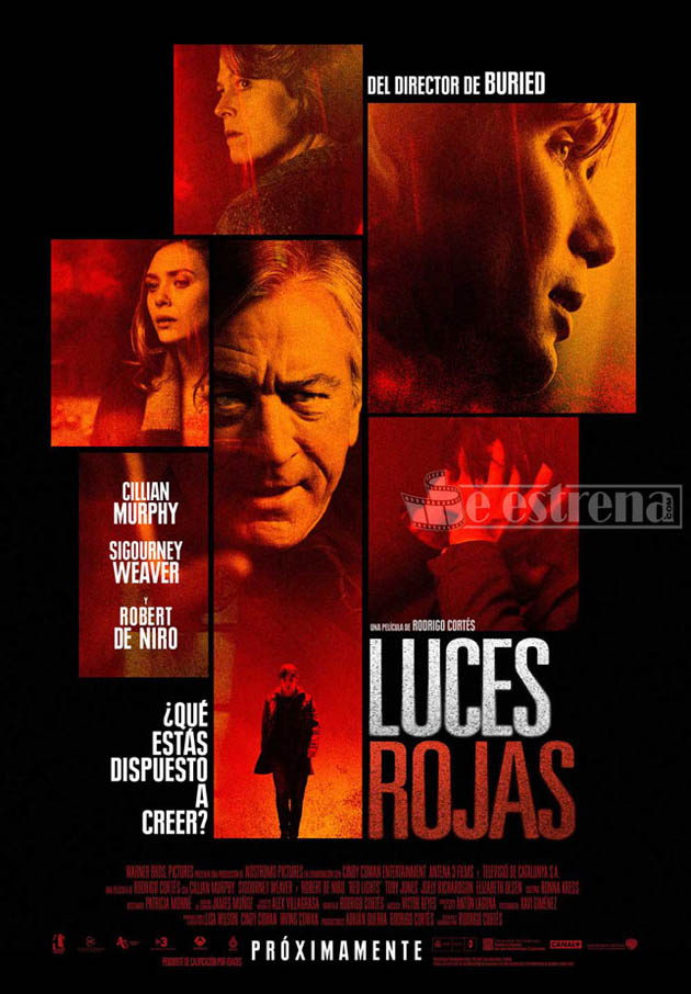 Cartel final español de 'Luces Rojas' de Rodrigo Cortés