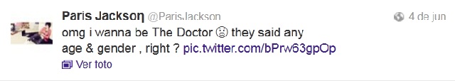 La hija de Michael Jackson quiere ser la nueva 'Doctor Who'