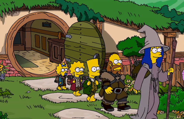 La intro de 'Los Simpsons' parodia 'El Hobbit'