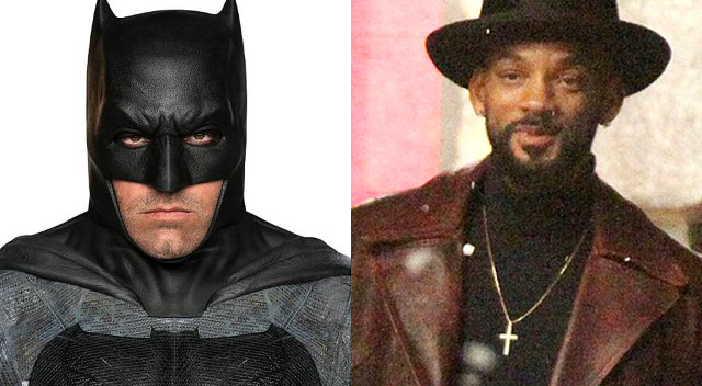 Nuevas fotos de Ben Affleck como Batman y Will Smith como Deadshot