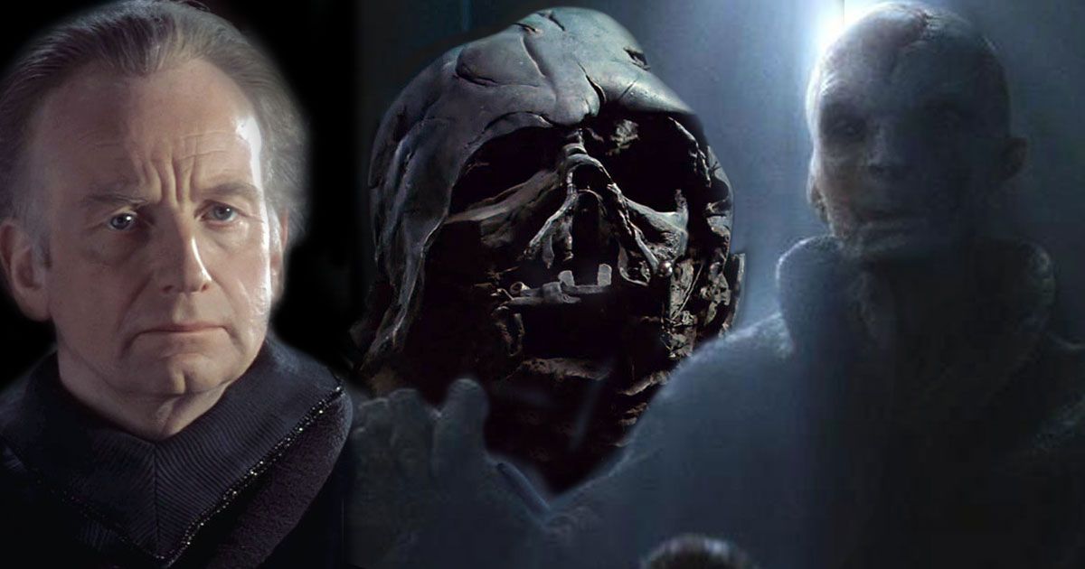 ¿Es el Líder Snoke de Star Wars Darth Vader o Darth Plagueis?