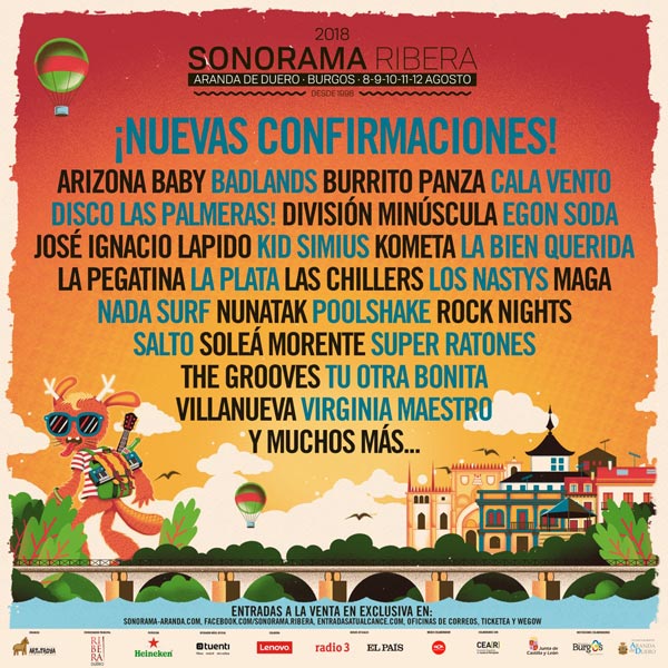 Multitud de nuevos nombres para Sonorama Ribera 2018