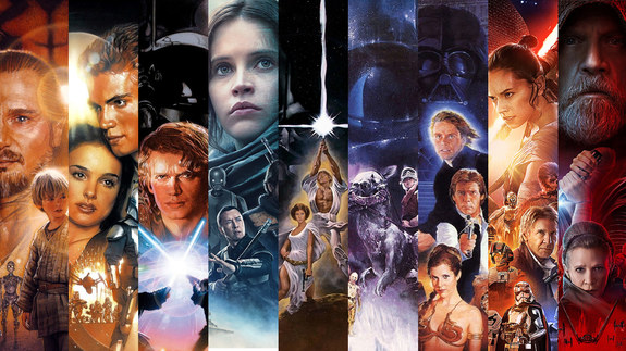 Descomunal video trailer con todas las películas de Star Wars