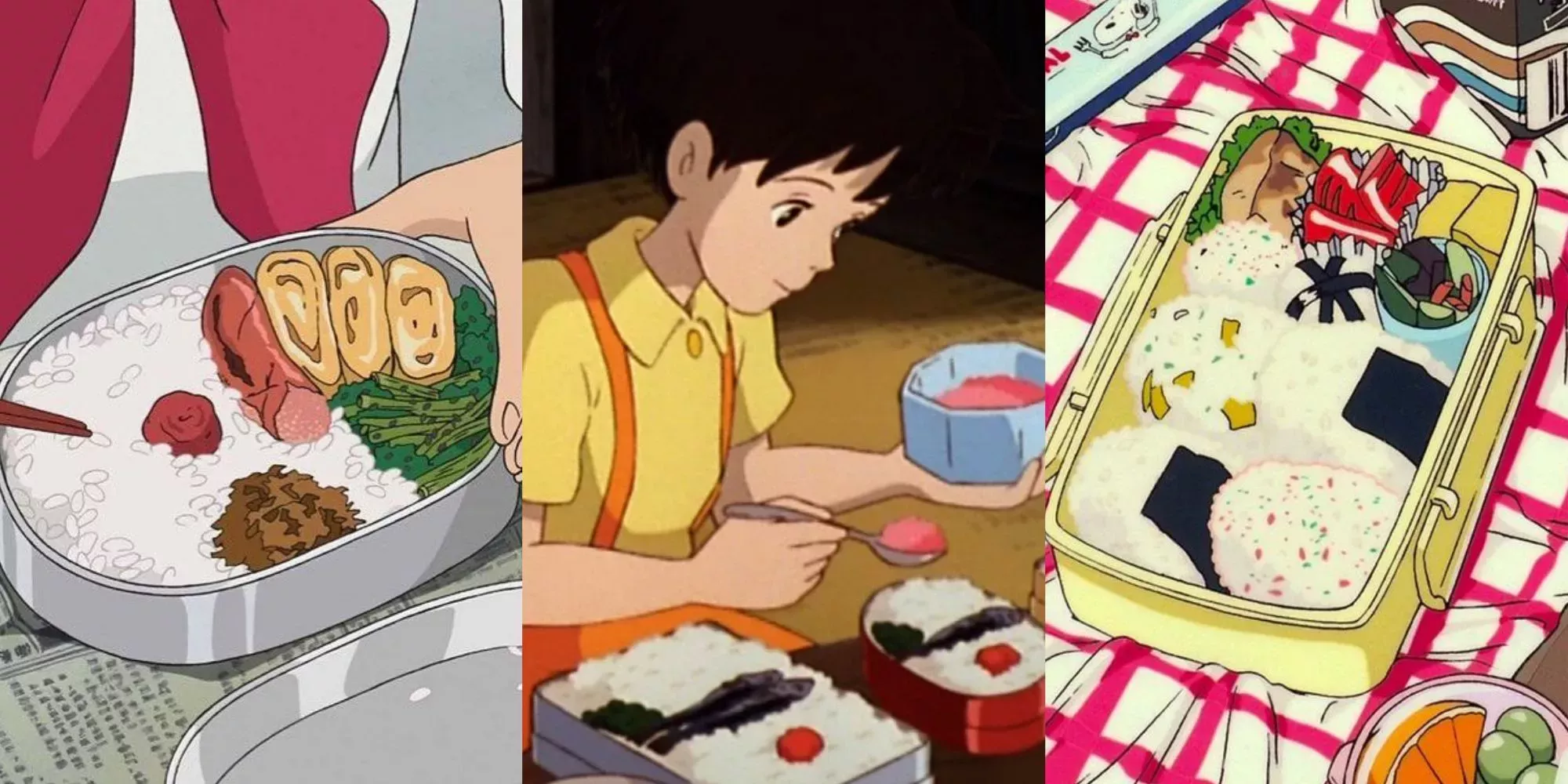 Bentos from From Up on Poppy Hill, My Neighbor Totoro and Ocean Waves