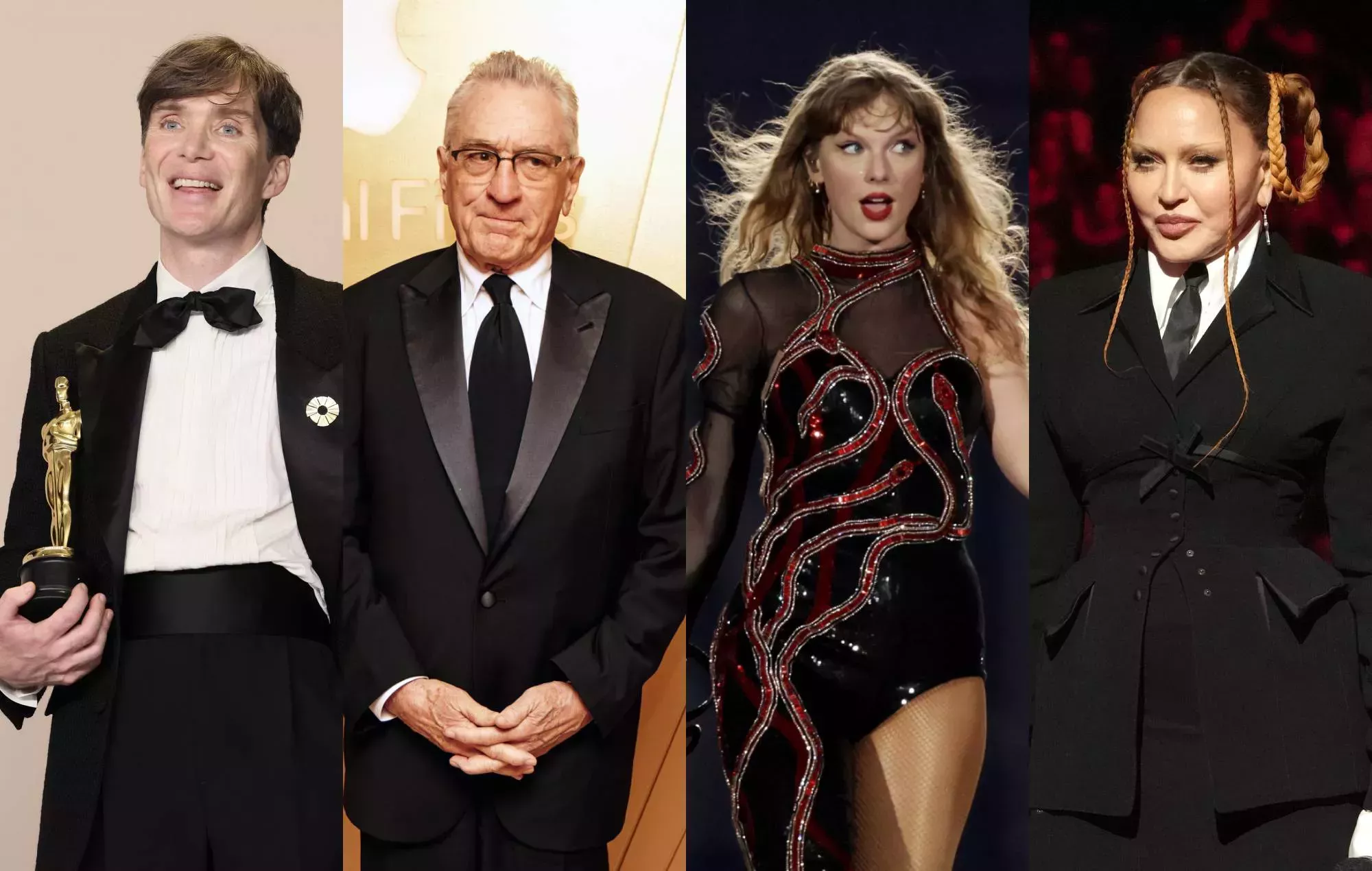 Cillian Murphy, Robert DeNiro, Taylor Swift y Travis Kelce de fiesta en la lujosa fiesta posterior a los Oscar de Madonna
