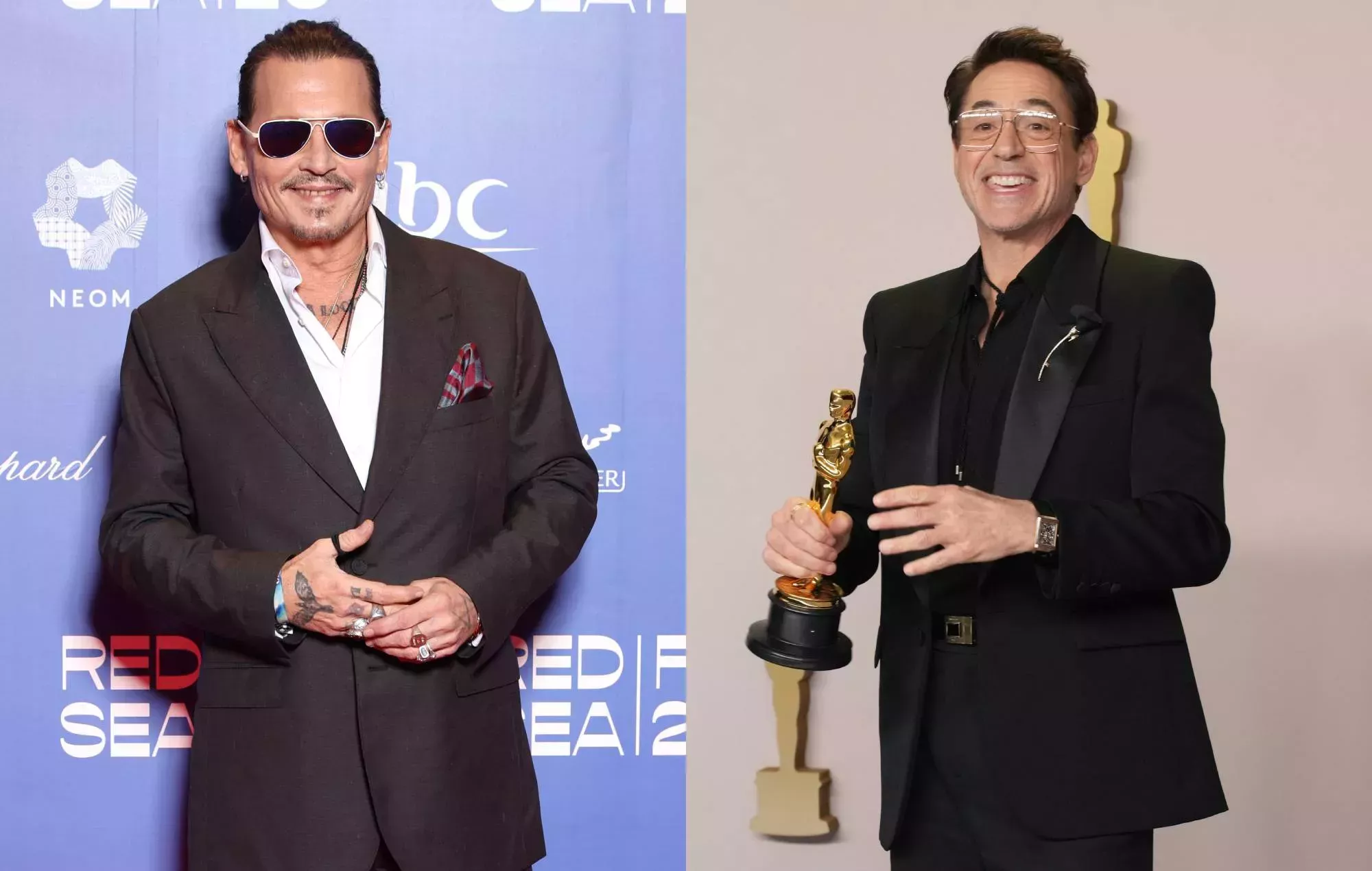 Johnny Depp comparte una foto falsa de los Oscar con Robert Downey Jr que nunca ocurrió
