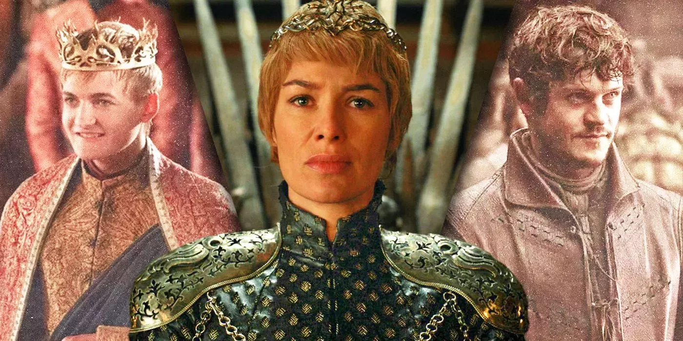 Split Images of Joffrey, Cersei, and Ramsay