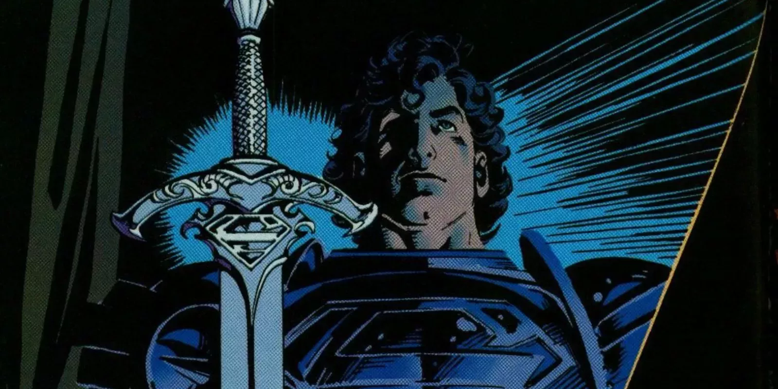 Superman Kal Superman as a Knight with armor and sword