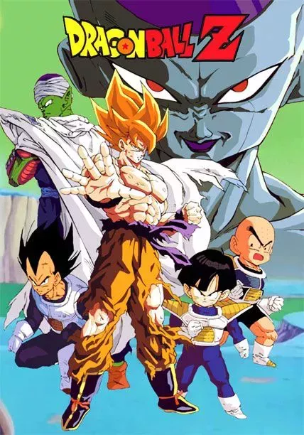 Goku, Picollo, Krilin, and Vegeta Dragon Ball Z TV Show Poster