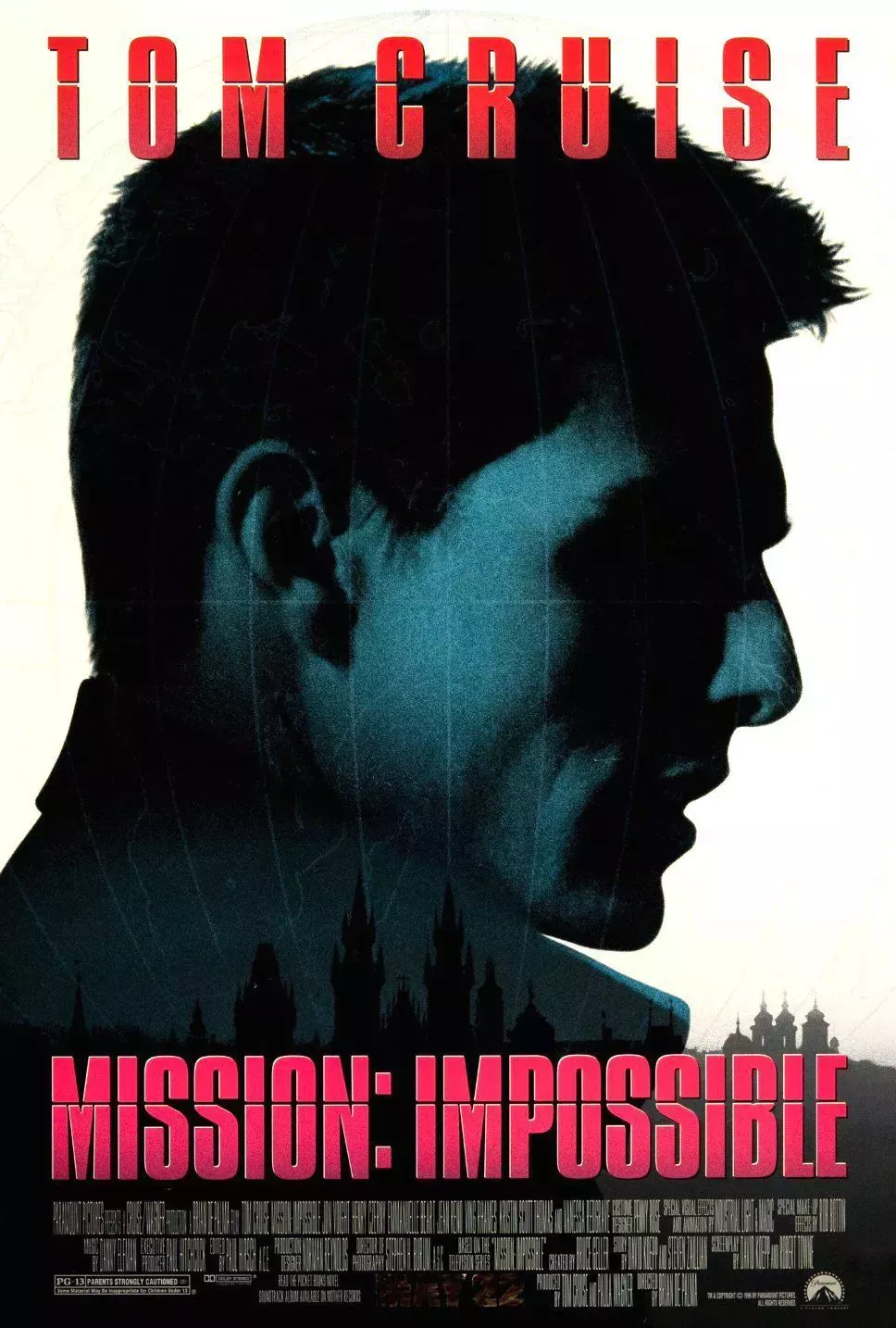 Tom Cruise Mission Impossible 1996 Movie Poster