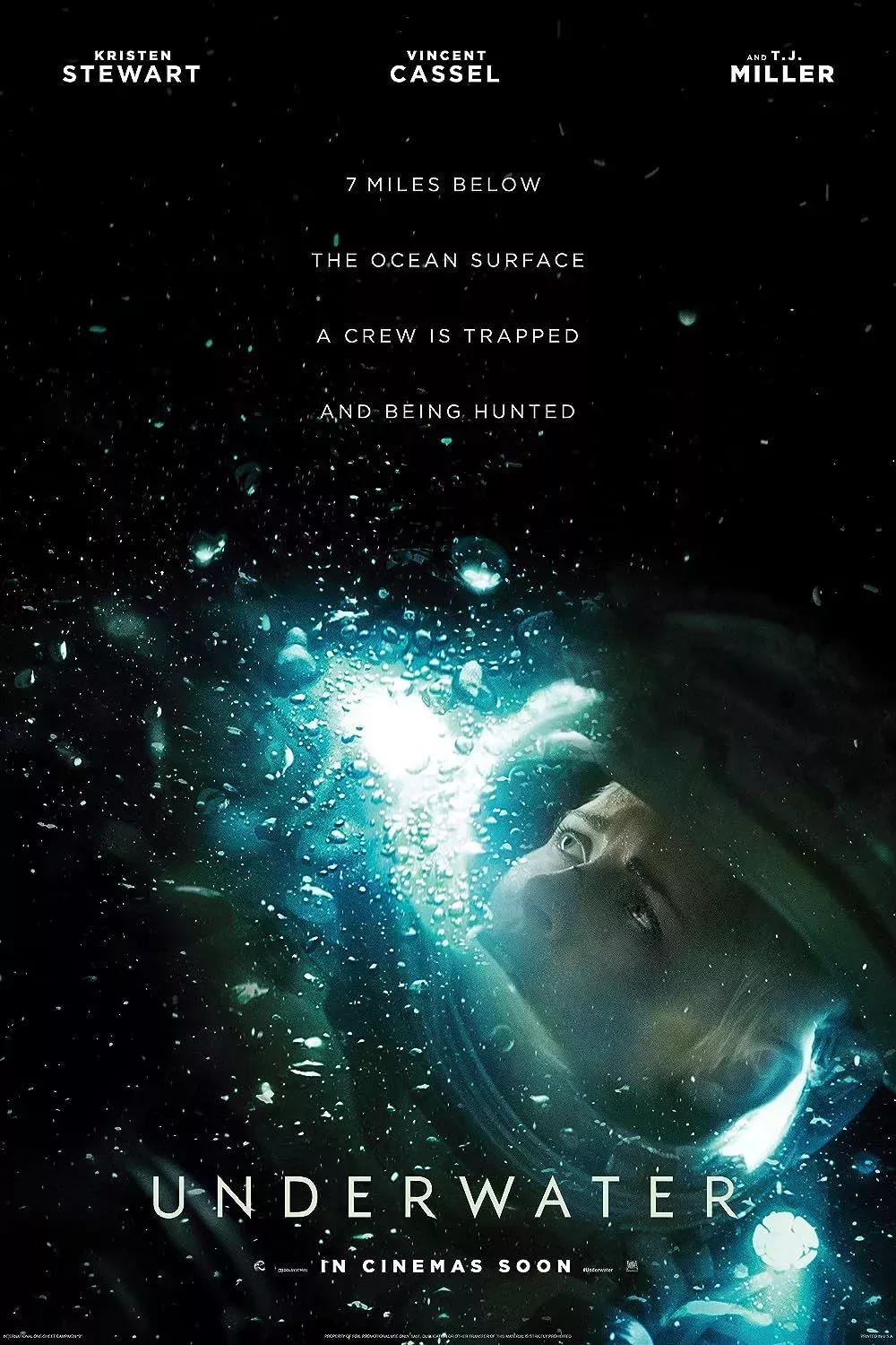 Kristen Stewart in Dive Gear on the Underwater Poster