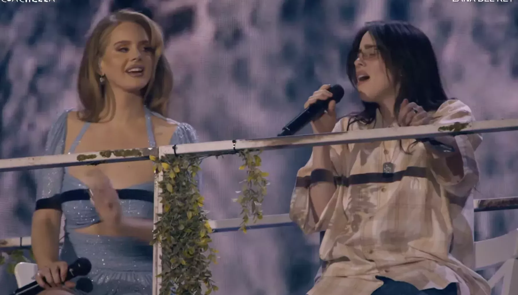 

	
		Lana Del Rey da la bienvenida a Billie Eilish como invitada al dúo de Coachella, mientras Eilish elogia a Del Rey por ser 