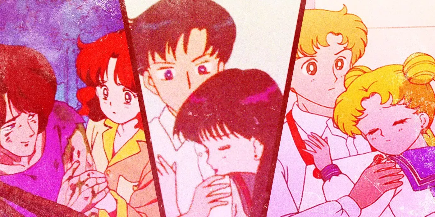 Naru and Nephrite, Rei and Mamoru and Usagi and Motoki from Sailor Moon