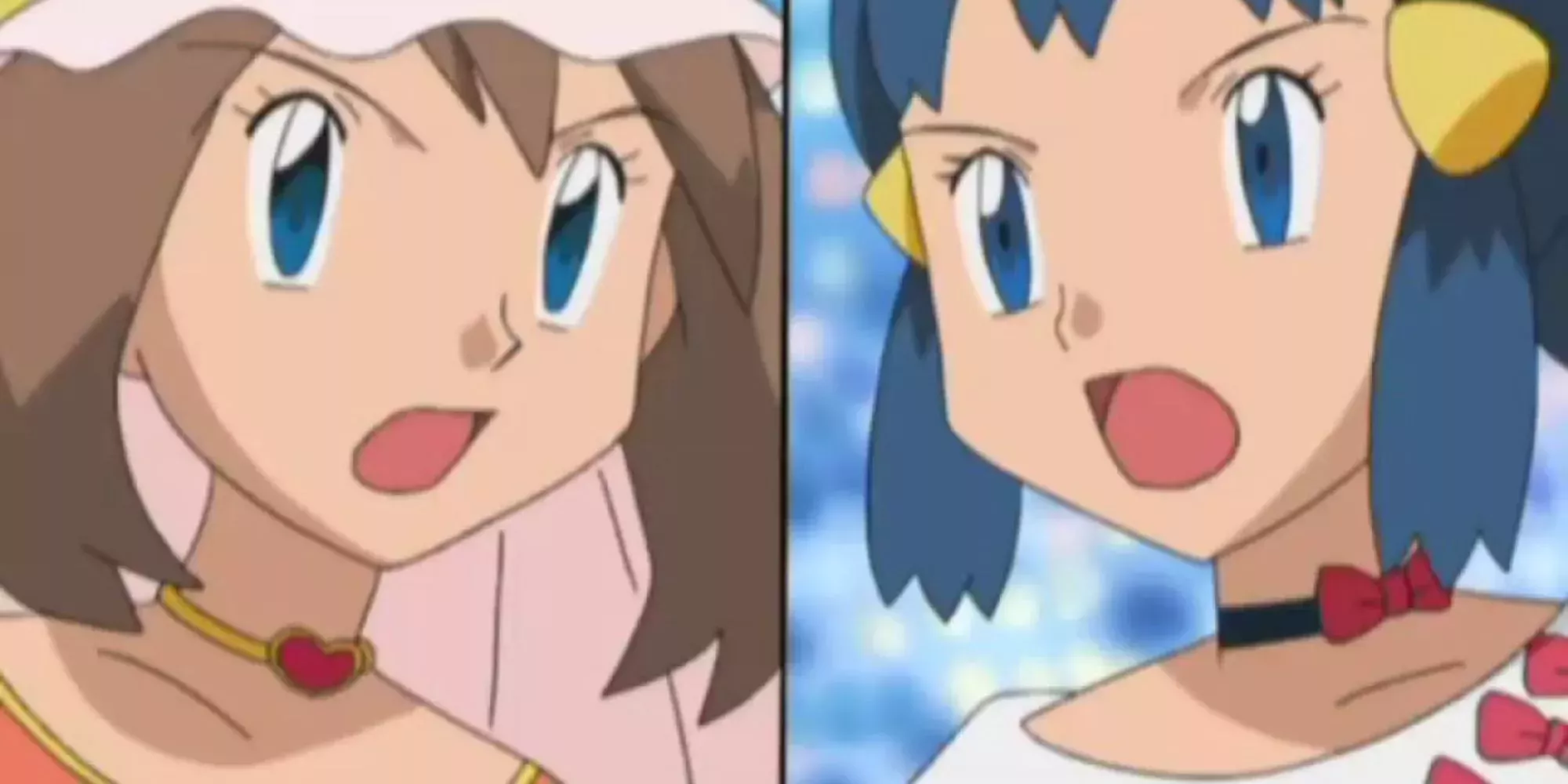 May and Dawn split the screen and the battlefield in Pokemon Diamond and Pearl