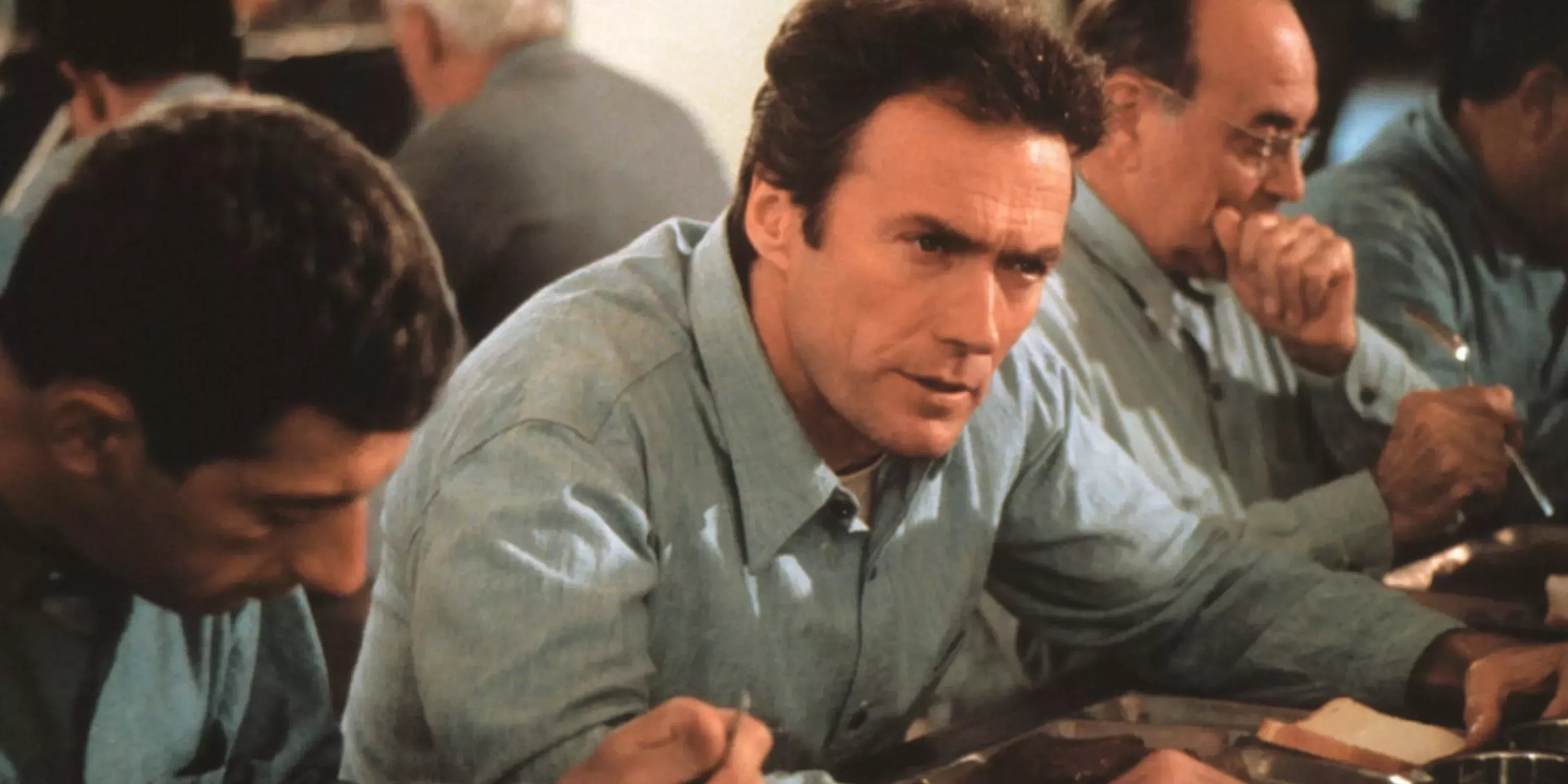 Clint Eastwood as a prisoner in Escape From Alcatraz
