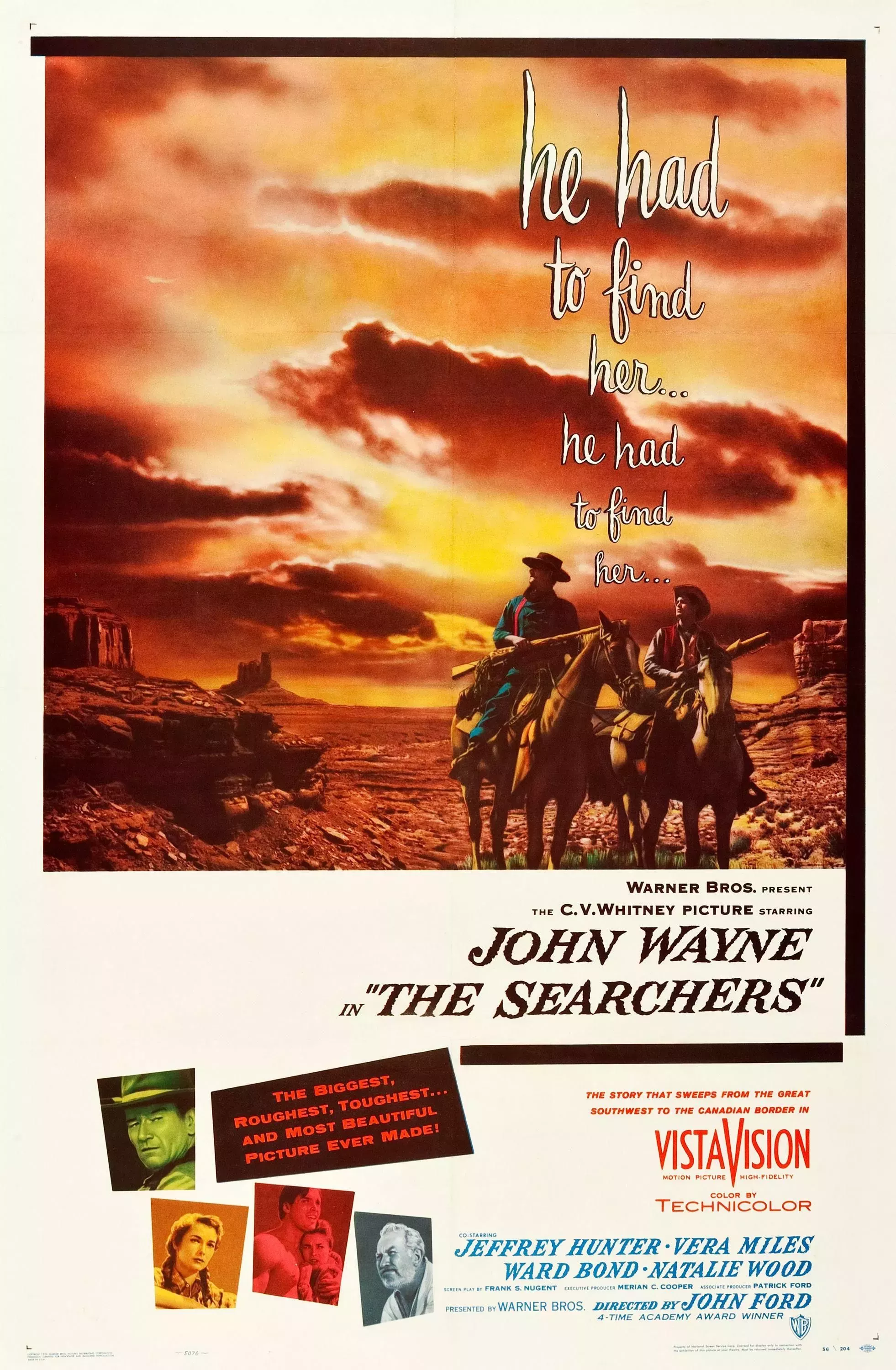 The Searchers Film Poster