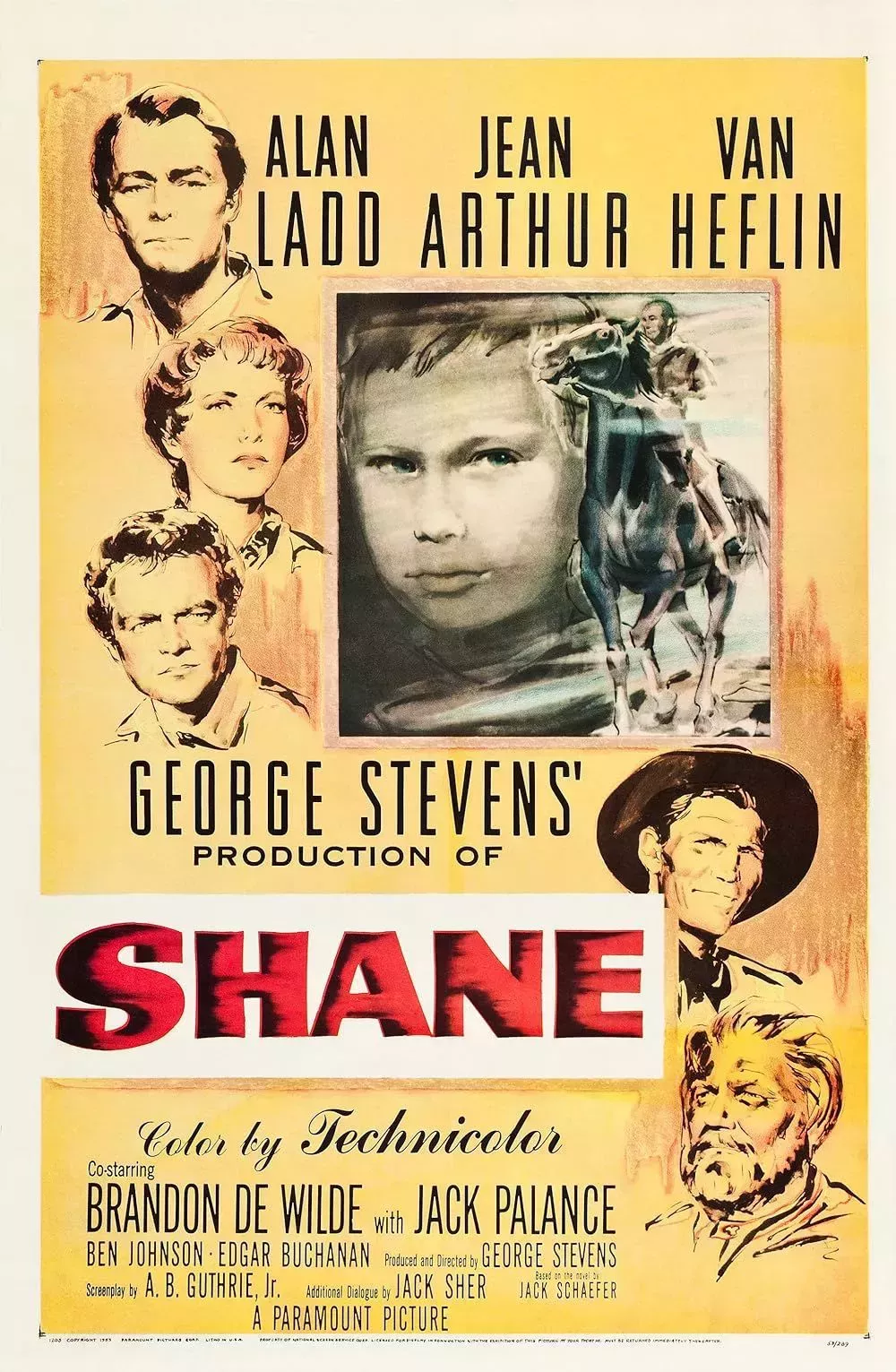 Cowboys in Shane (1953) movie poster