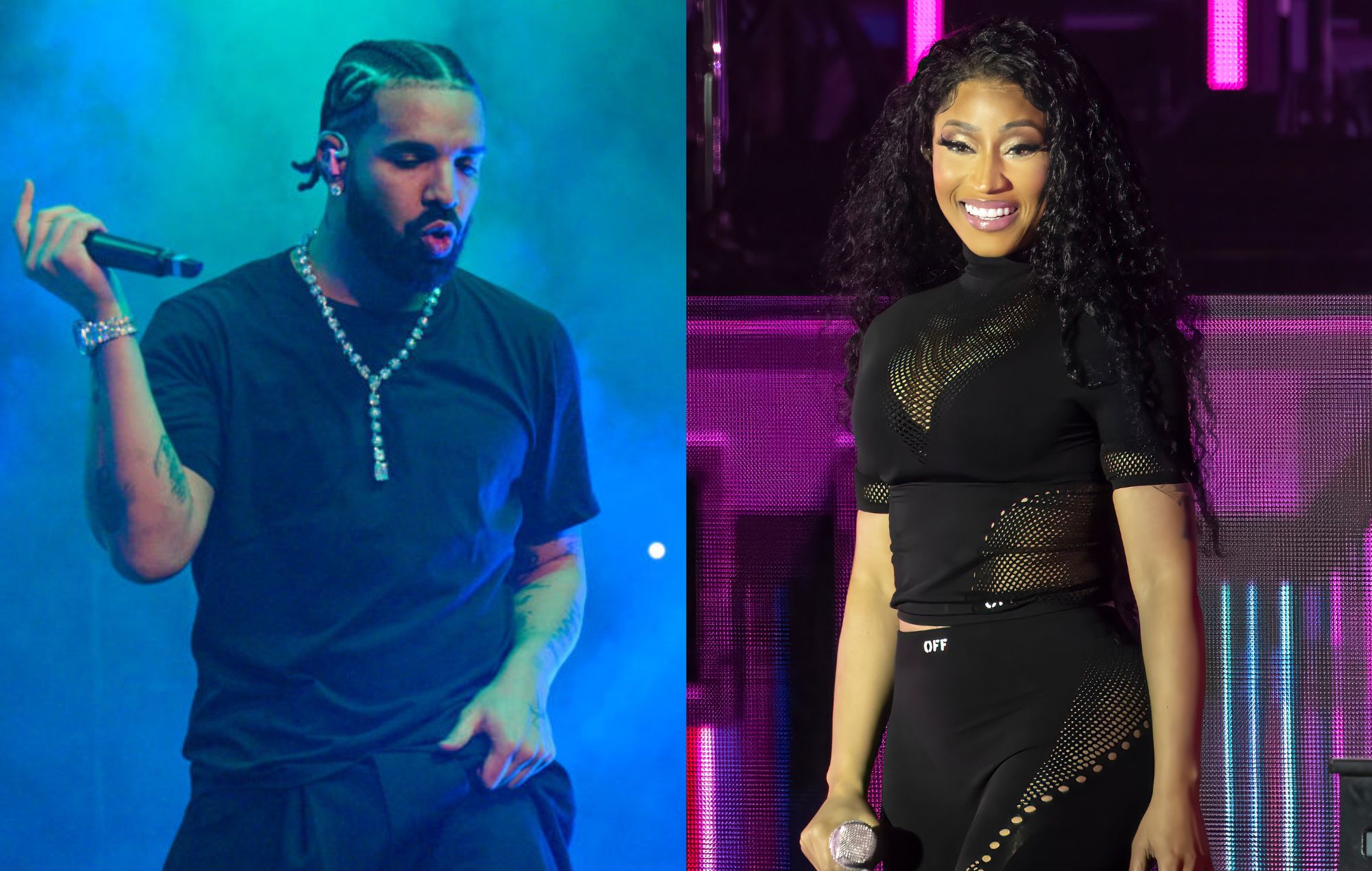Mira cómo Drake se une a Nicki Minaj en el escenario para la primera actuación en directo de 'Needle'