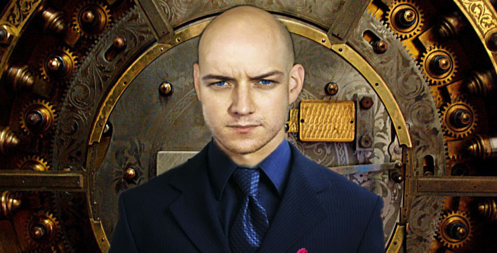 James McCavoy calvo como Xavier