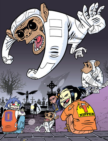 Space monkeyz vs. gorillaz