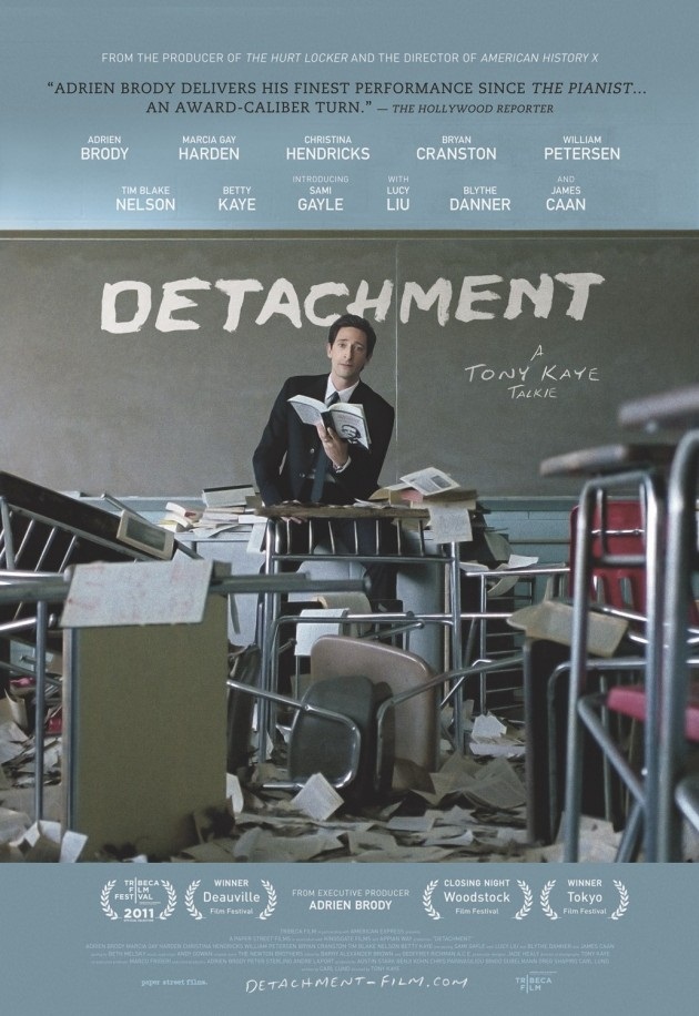  Adrien Brody y su estupenda clase en el póster de 'Detachment'