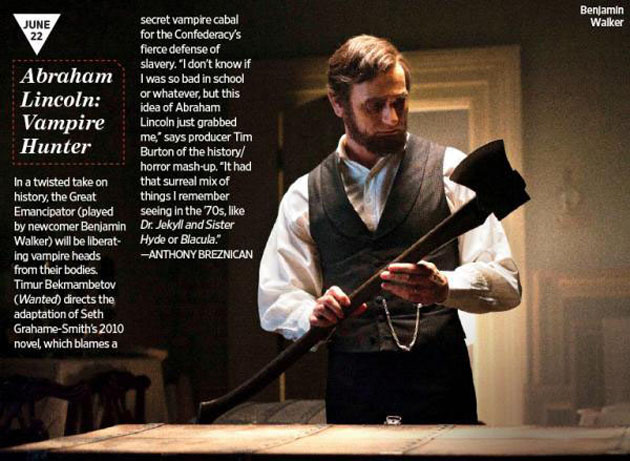 Nueva imagen de 'Abraham Lincoln: Vampire Hunter'