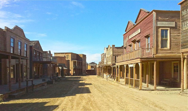 Este es el set donde Tarantino rueda 'Django Unchained'