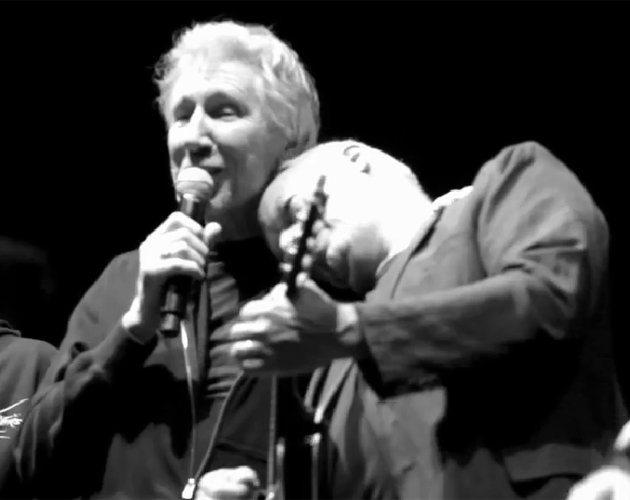 Imágenes amor de Roger Waters, David Gilmour y Nick Mason en la reunión de Pink Floyd de 2011