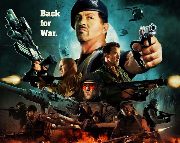 Nuevo póster retro y muy chulo de 'Los Mercenarios 2'