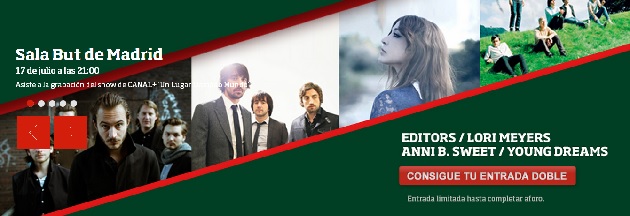 ¿Quieres ganar dos entradas para ver a Editors, Lori Meyers o Anni B. Sweet?