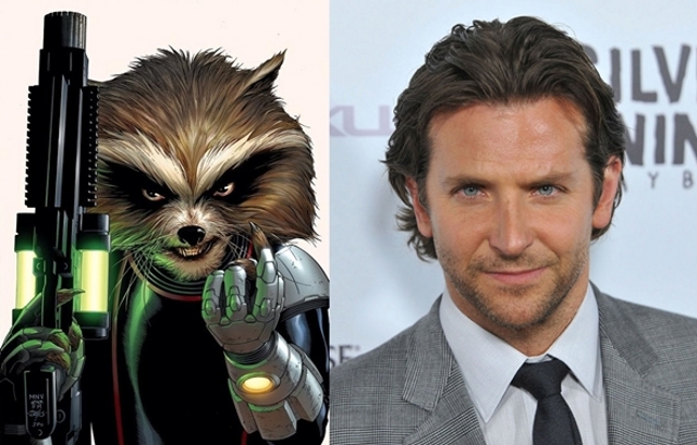 Bradley Cooper pondrá voz a Mapache Cohete en 'Guardianes de la Galaxia'