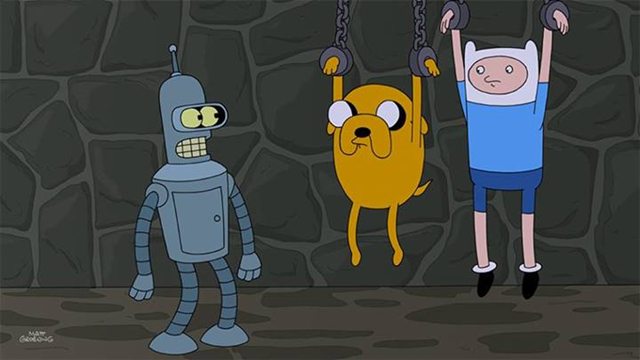 Finn y Jake en 'Futurama', un insólito crossover