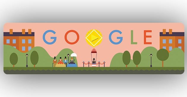 Doodle de André Jacques Garnerin, el primer paracaidista de la historia