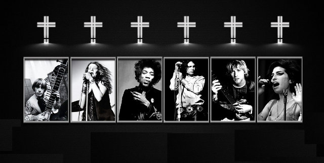 Grandes estrellas del rock muertas, ¿que aspecto tendrían hoy?