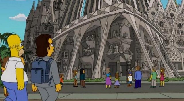 Los Simpsons en Barcelona