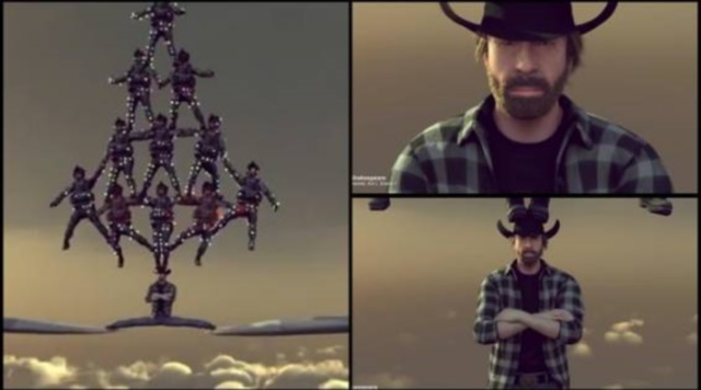anuncio navidad chuck norris
