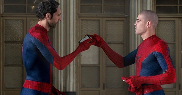 Los jugadores de Barça y Real Madrid en 'Amazing Spider-Man 2'