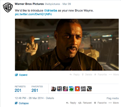 Idris Elba sustituye a Ben Affleck en 'Batman Vs Superman', y otras historias de Abril