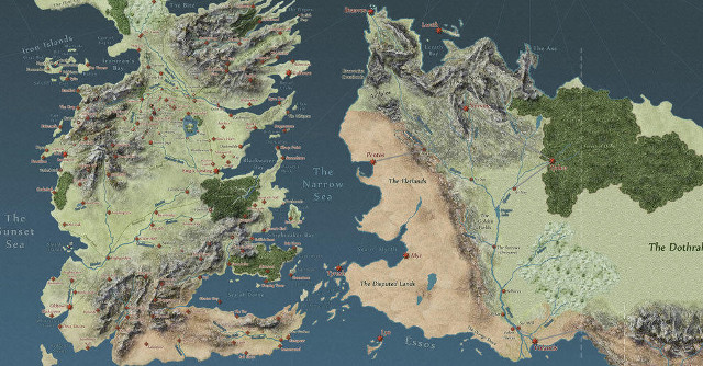 Mapa interactivo de 'Juego de Tronos'