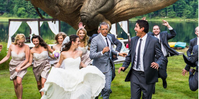 Una boda inspirada en 'Parque Jurásico' con ¡Jeff Goldblum!