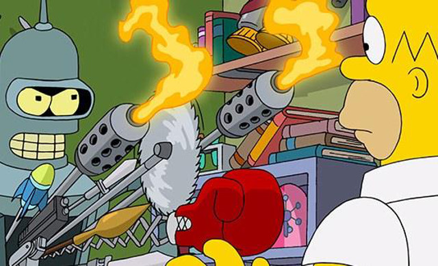 Nuevas imágenes del crossover de 'Los Simpsons' con 'Futurama' y 'Padre de Familia'