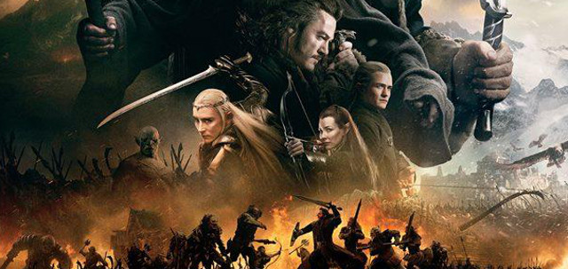 Colosal póster grupal de 'El Hobbit 3: La Batalla de los Cinco Ejércitos'