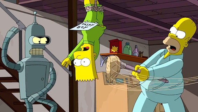 Vistazo a la intro de 'Simpsorama', el crossover de los Simpsons y Futurama
