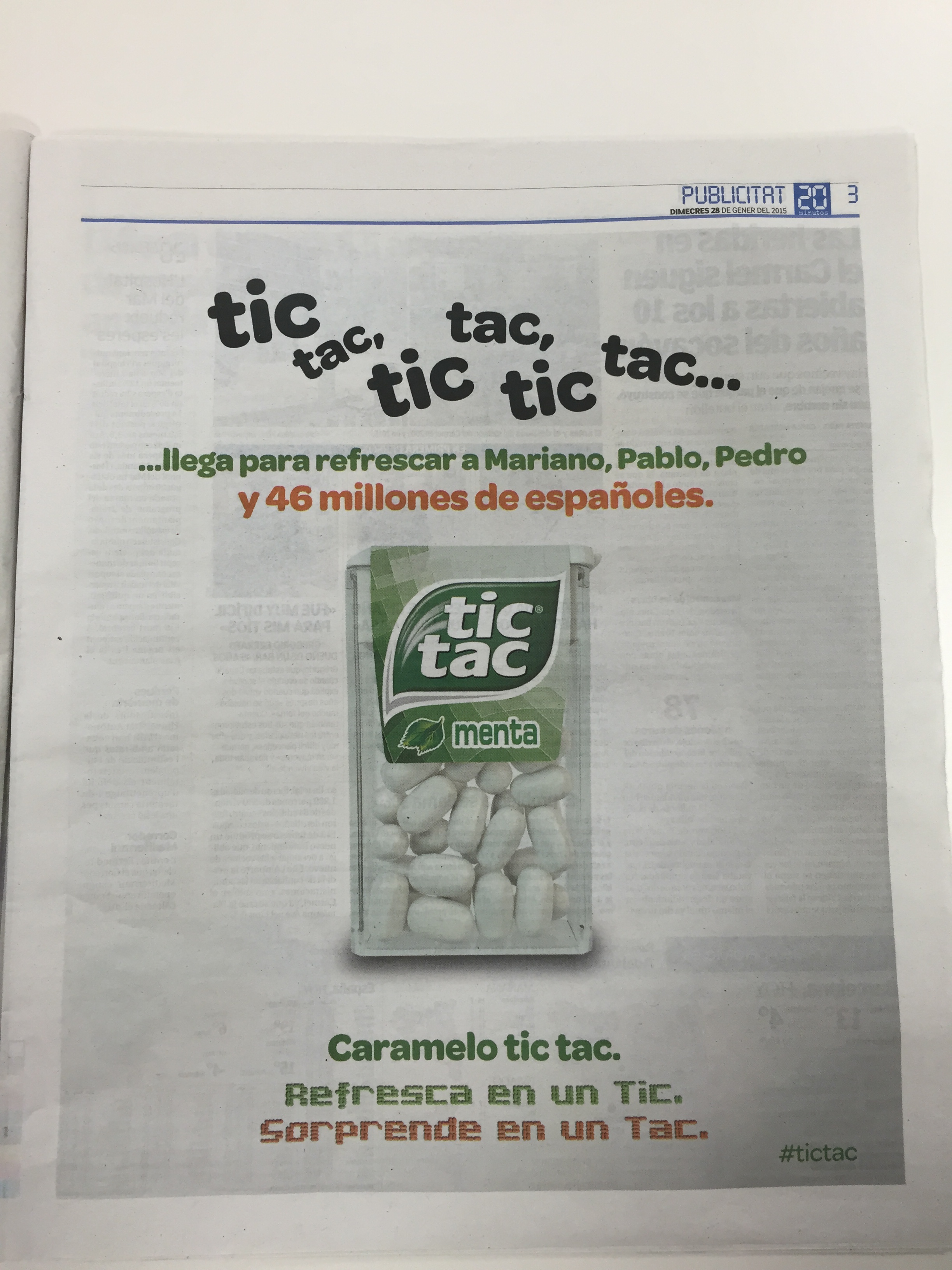 Tic, tac, tic, tac... ¿Notas cómo llega la revolución a tu boca?