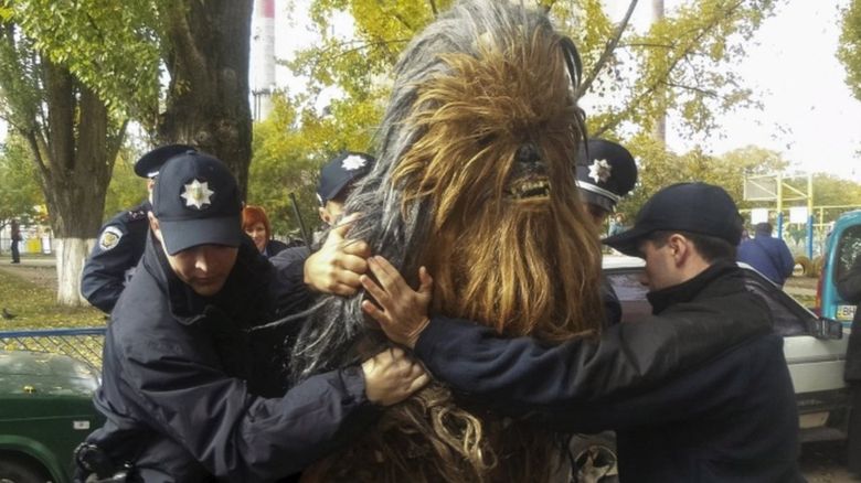 "Chewbacca" es detenido en Ucrania por la policía