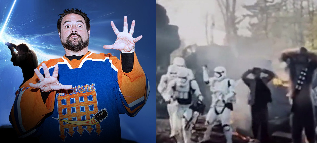Kevin Smith y Hideo Kojima en 'Star Wars: El Despertar de la Fuerza'