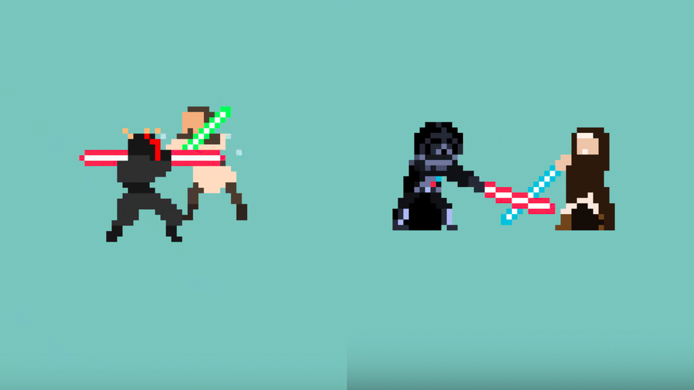 Las muertes de 'Star Wars'... pixeladas