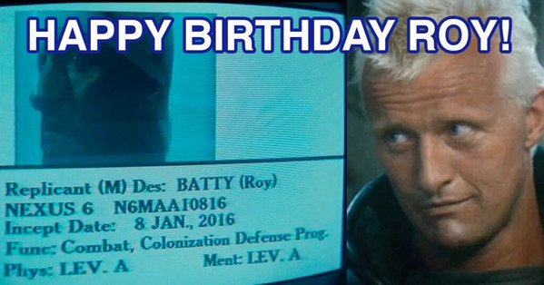 El nacimiento de Roy Batty, el replicante de 'Blade Runner'