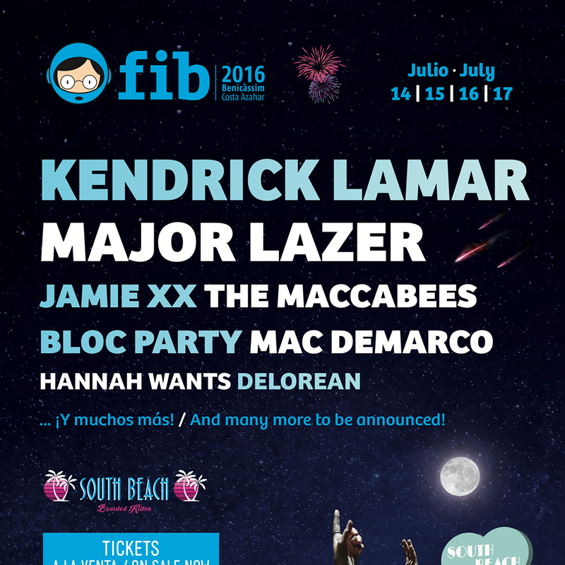 Kendrick Lamar para el FIB 2016